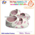 High Quality Handmade Embroidery Cotton Breathable Girl Baby Dress Shoes